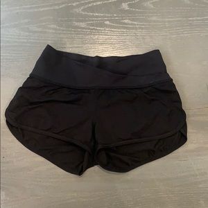Black Lululemon running shorts size 2